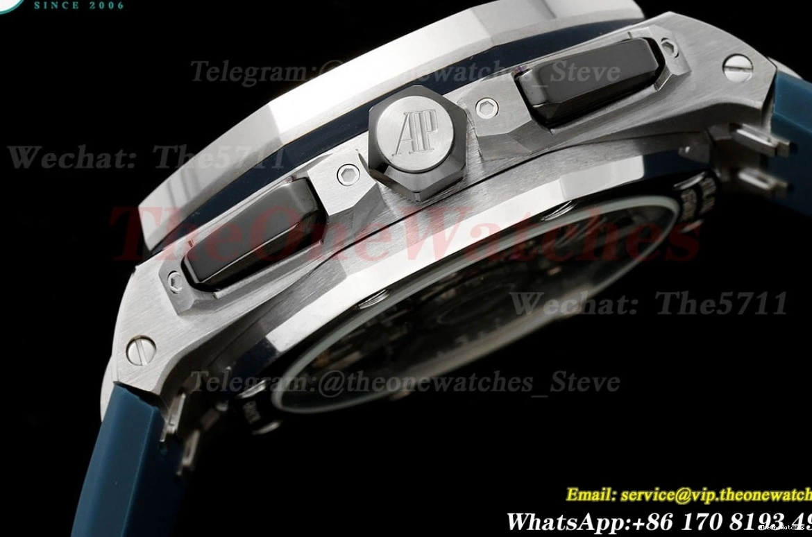 Wht SS APPF Oak RU Offshore A4401 43mm Blue Royal 26420 0303